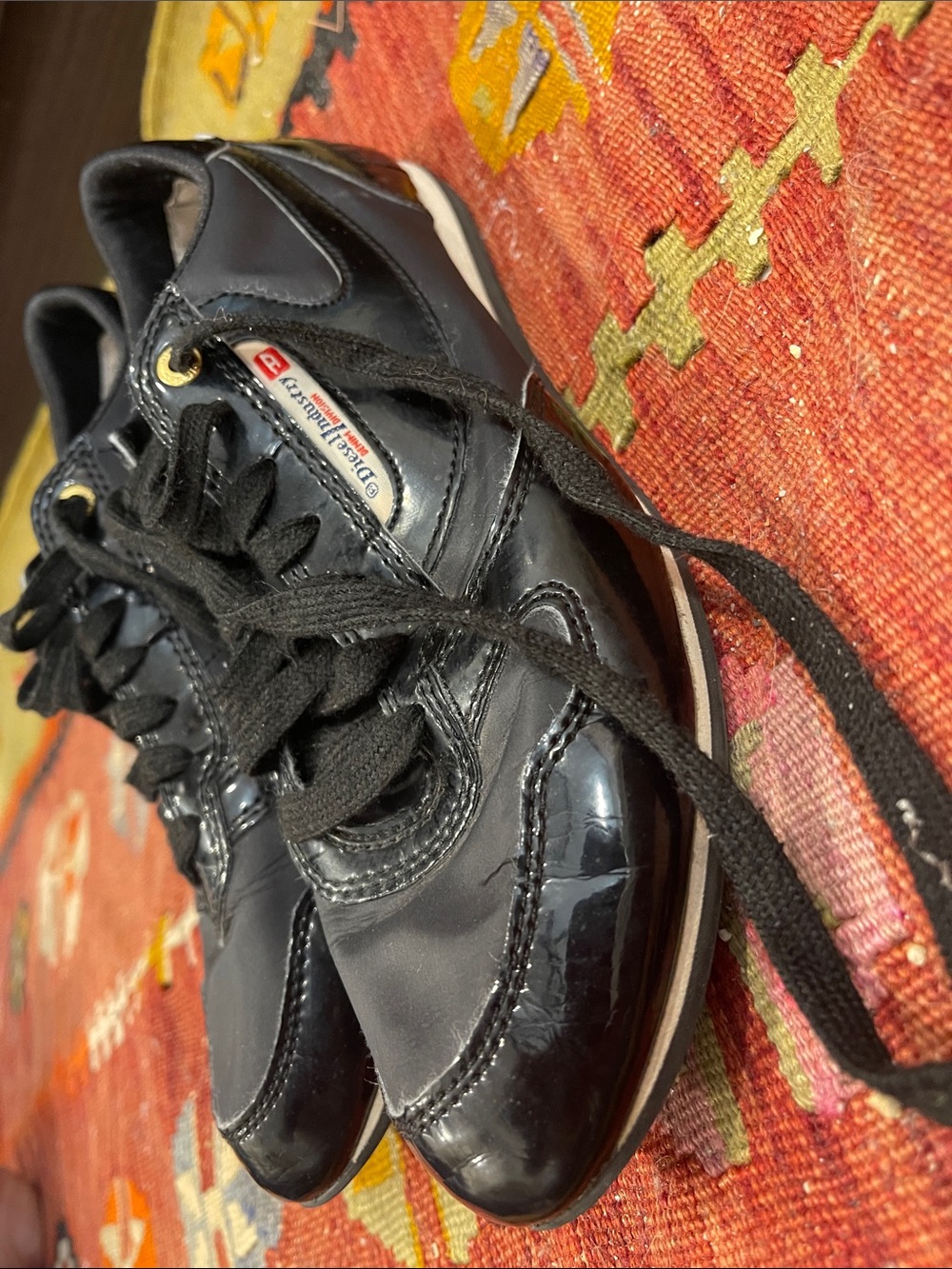 Diesel Black Sneakers with Subtle Gray Accents - Picture 12 of 15
